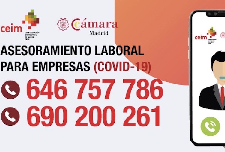 Servicios de CEIM ante el estado de alarma