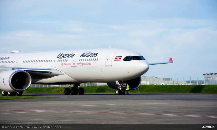 Avión de Uganda Airlines