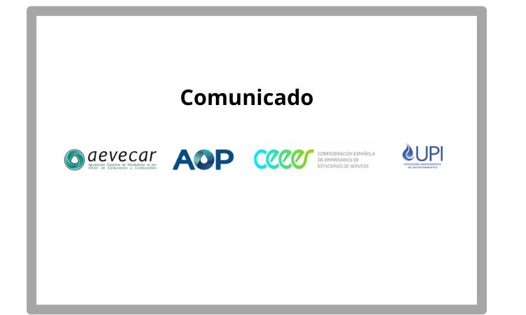 Comunicado AEVECAR, AOP, CEEES y UPI