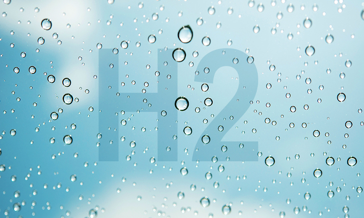 Hidrógeno Verde con gotas de agua