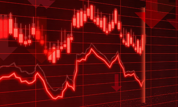 Gráfico bajada económica