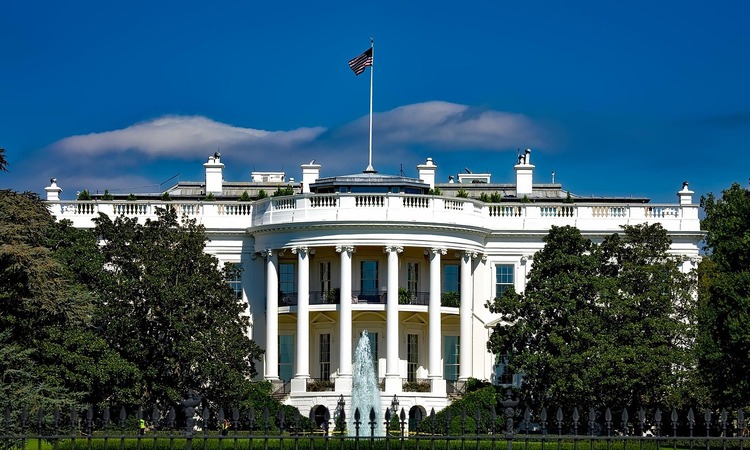 Fachada de la Casa Blanca, en Washington DC