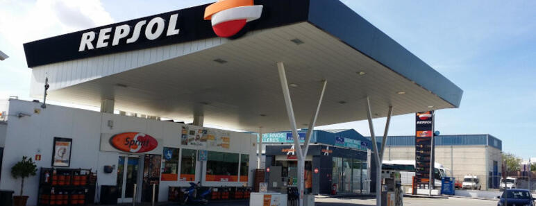 Estacion de servicio de Repsol