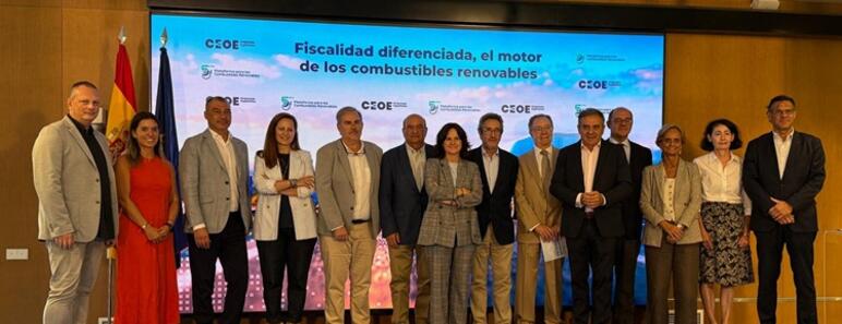 La Plataforma para los Combustibles Renovables reclama al Gobierno una fiscalidad alineada con la Unión Europea